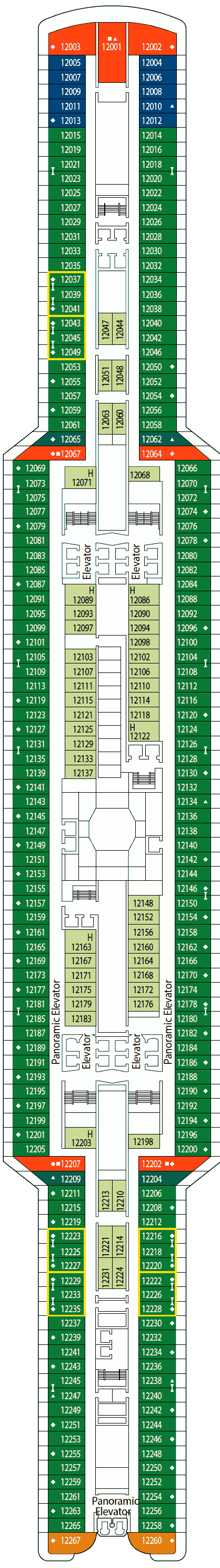 MSC Seaside Deck Plans