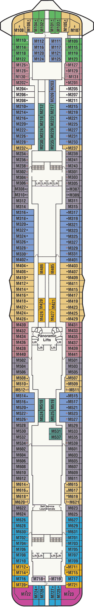 Majestic Princess Deck Map