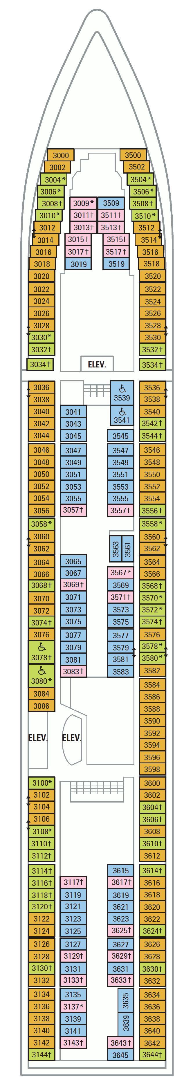 Serenade of the Seas Deck Plans