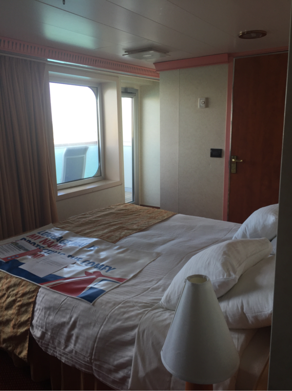 Balcony Cabin 6450 on Carnival Glory, Category 8A