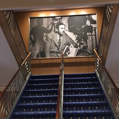 Staircase in front of the ship