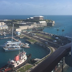 View of Dockyard from balcony