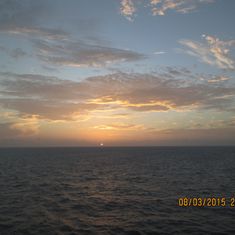 Navigator sunrise at Belize.