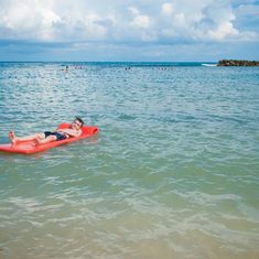 Beach in Haiti, get off the ship early for the best spot.