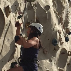 Rock climbing wall