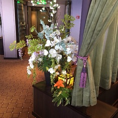 Fresh flowers in the lounge