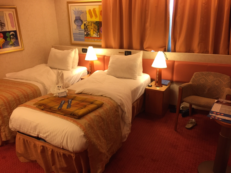 Inside Cabin 9203 on Carnival Liberty, Category 4J