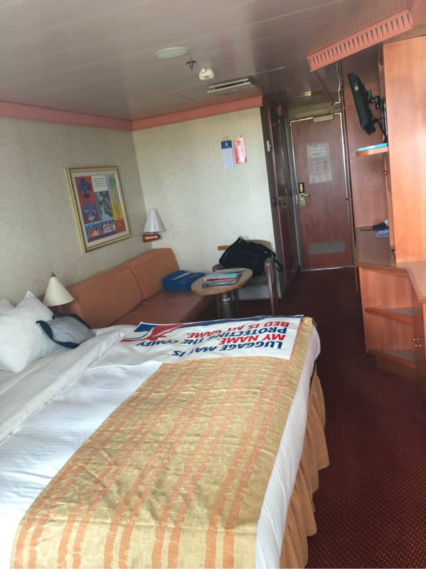 Balcony Stateroom, Cabin Category 8B, Carnival Liberty