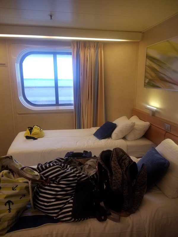 Inside Cabin 6104 on Carnival Sunshine, Category 4J