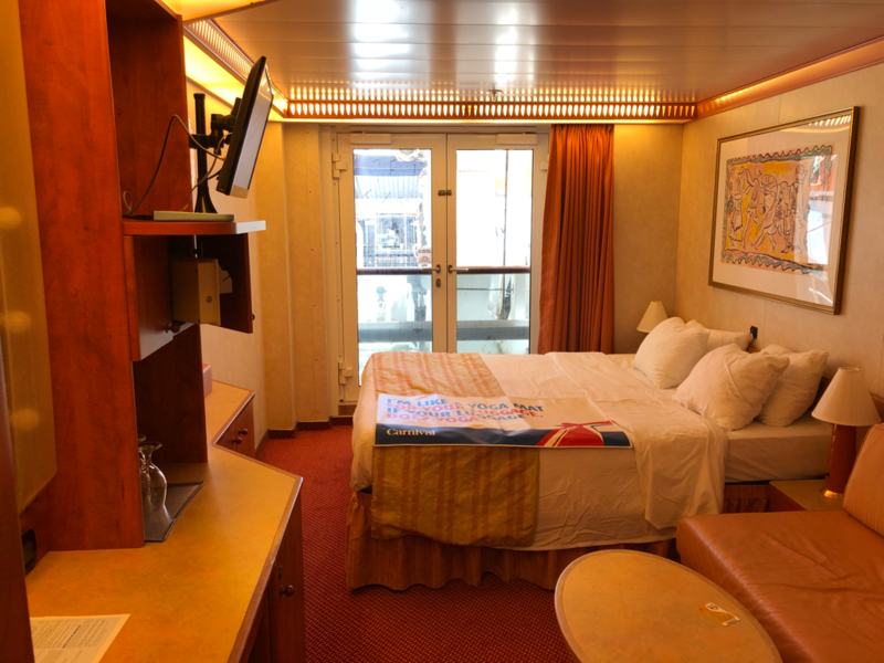 Inside Cabin 4149 on Carnival Legend, Category 4K