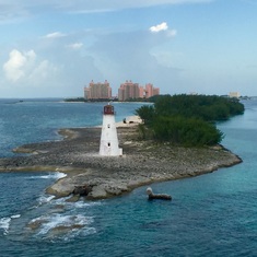 Boat view leaving Atlantis