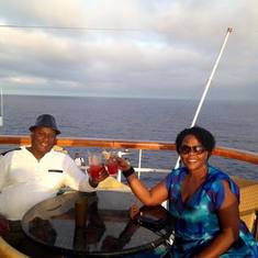 Richard & Josephine having a blast upon the Carnival Imagination Cruise