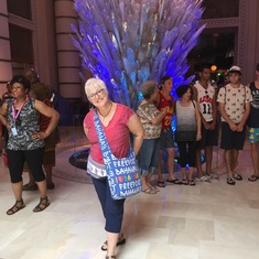 1 million dollar glass sculpture at Atlantis