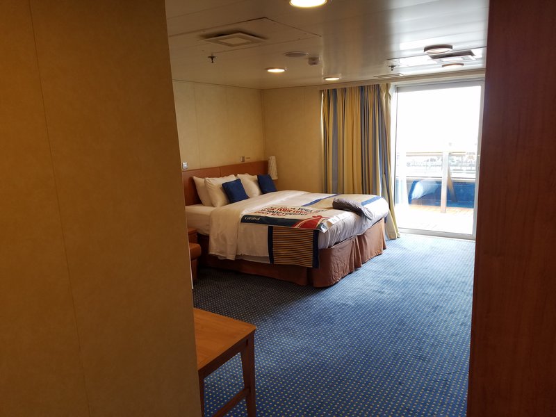 Aft-View Extended Balcony Stateroom, Cabin Category 8M, Carnival Sunshine