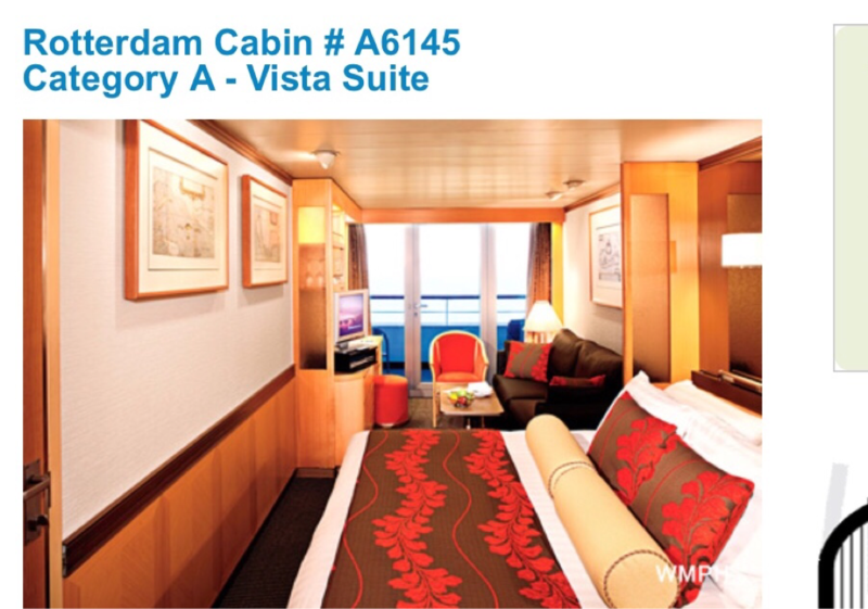 Vista Suite, Cabin Category SA, Rotterdam