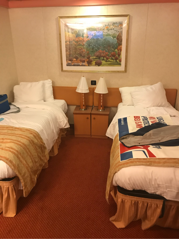 Inside Cabin 8279 on Carnival Valor, Category 4G