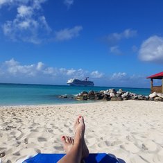 View from the beach!
