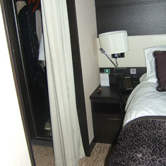 floor space around the bed
