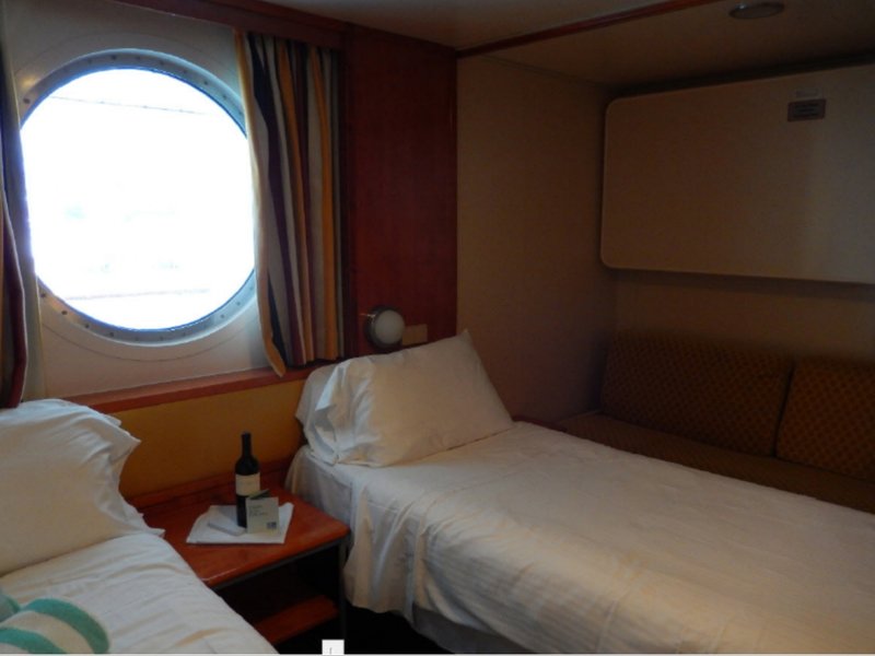 Obstructed Oceanview Porthole Window Stateroom, Cabin Category OK, Norwegian Sun
