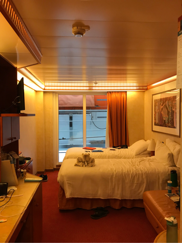 Interior w/ French Door Stateroom (Obstr View), Cabin Category 4K ...