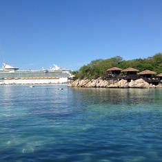View from Labadee Beach