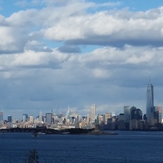 View of Manhattan from Bayonne Pier