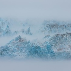Hubbard Glacier in the mist