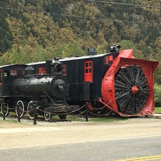 A snow-removal train