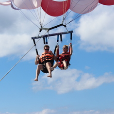 Couples Parasailing