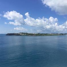 Looking out to Bermuda
