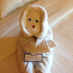 Towel Snowman from out steward DWI