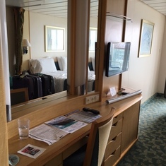Nice sized vanity/desk.