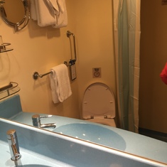 Nice bathroom size