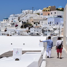 Santorini promenade