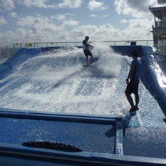 on the Surfing machine