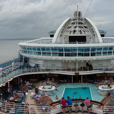 Top deck of Emerald Princess