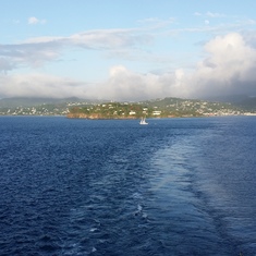 Leaving St. Lucia