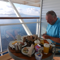 breakfast on the balcony