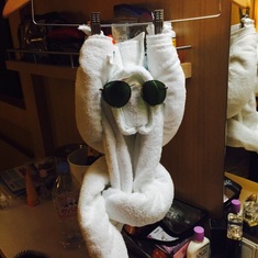 Different animals left by our stateroom attendant!