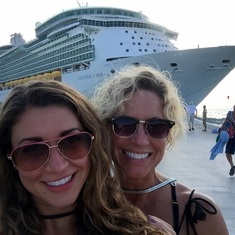 Returning to the ship after a relaxing day on Labadee.