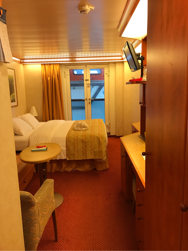 Inside Cabin 4116 on Carnival Miracle, Category 4K