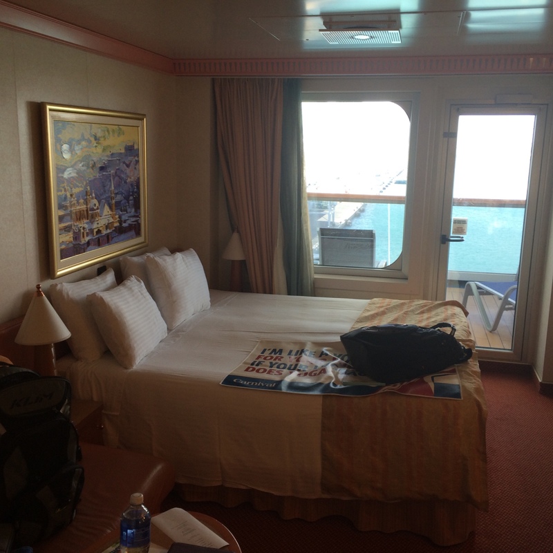 Aft-View Extended Balcony Stateroom, Cabin Category 8N, Carnival Splendor