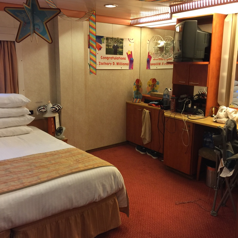 Inside Cabin 4203 on Carnival Pride, Category 4K