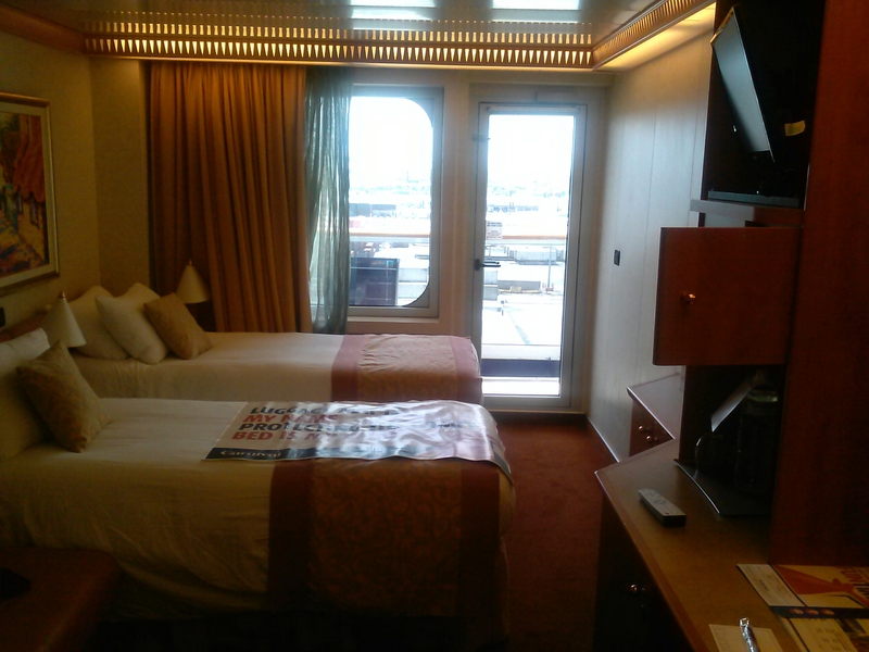 Balcony Cabin 9261 on Carnival Freedom, Category 8D