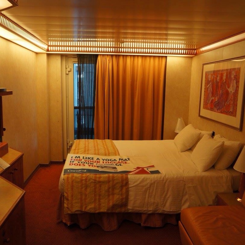 Interior w/ French Door Stateroom (Obstr View), Cabin Category 4K ...